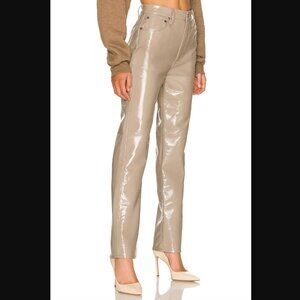 AGOLDE Recycled Leather 90's Pinch Waist Pants - Size 25